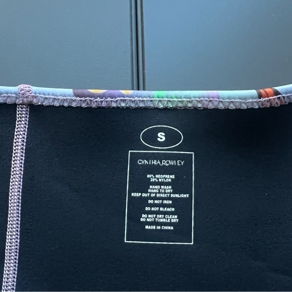 Cynthia Rowley blue ombre butterfly print neoprene swimsuit - Picture 6 of 11